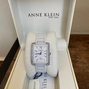 Preowned Anne Klein White Ceramic Watch  12/2321